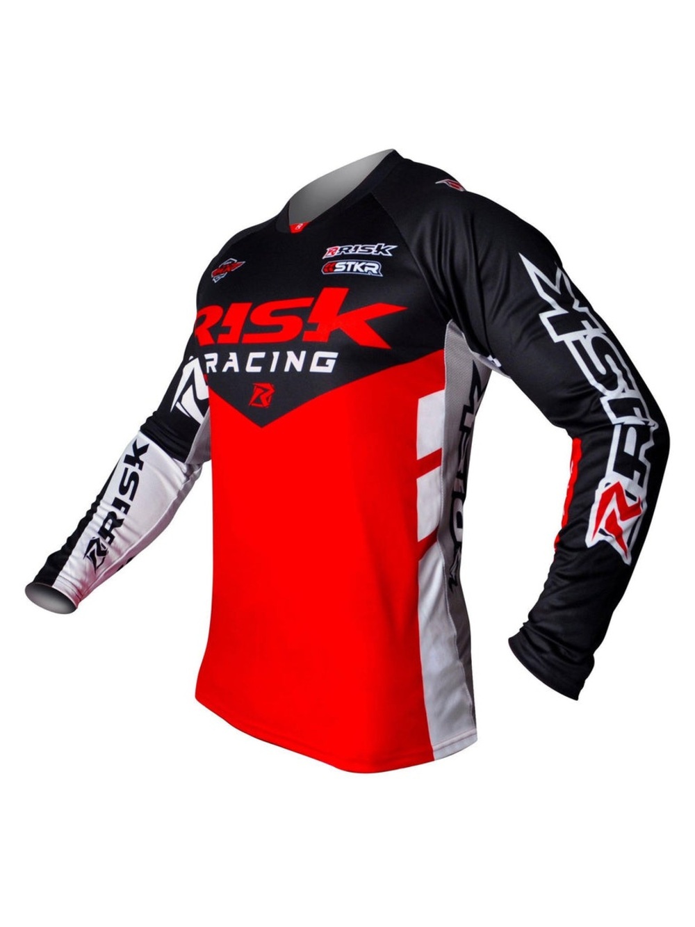 NEW! Risk Racing VENTilate Premium Red/ Black MX Motocross Race Jersey Top XL